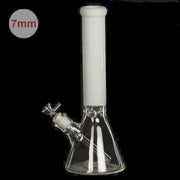 White Pirate Skulls beaker bong